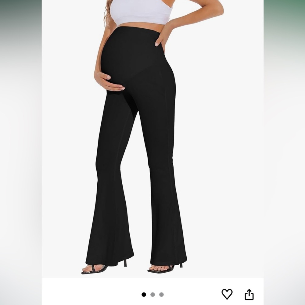 Maternity small black flare legging